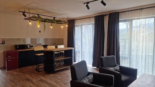 Kuchyň nebo kuchyňský kout v ubytování Chill out Zone , villa with 4 bedrooms, whole apartment, апартамент целиком