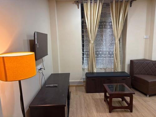 TV a/nebo společenská místnost v ubytování The urban rest