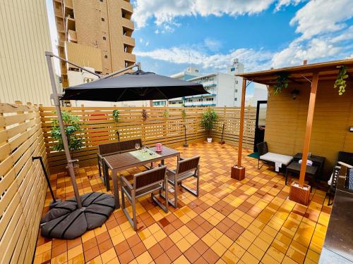 HANA Kyobashi 3-4-5F can accommodate 10 people BBQ terrace JR Airport direct to Kyobashi Station 3-5 minutes from the station