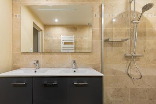 Koupelna v ubytování Appartement tout confort , centre Loudenvielle