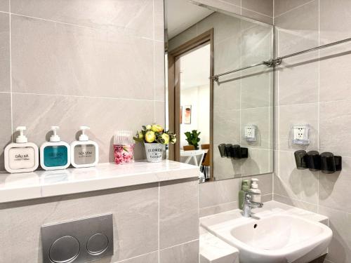 Koupelna v ubytování Vie Home