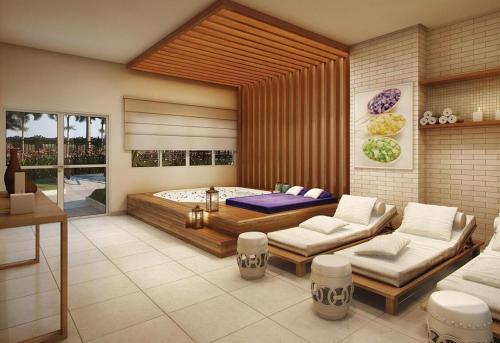 Posezení v ubytování Moderno apartamento em Jundiaí