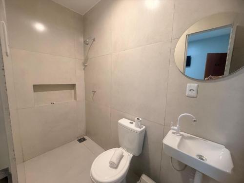 Koupelna v ubytování Sky Hotel Ltda