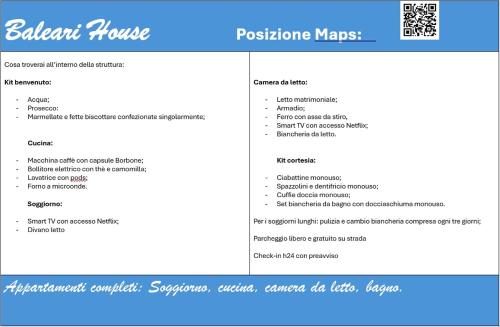 a screenshot of the yellow hawk restaurant menu at Baleari House in Termoli