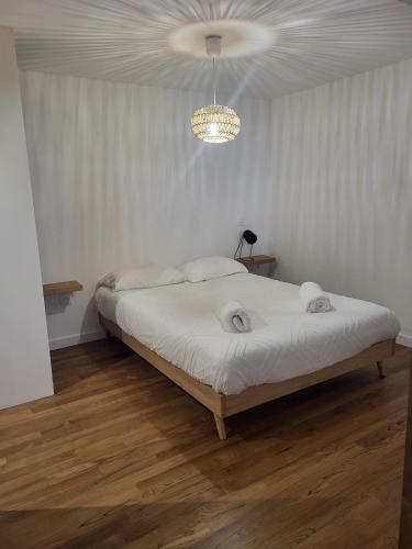 Ένα ή περισσότερα κρεβάτια σε δωμάτιο στο Casa Gioia Maisonette à Sotta