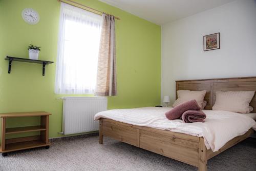 Postel nebo postele na pokoji v ubytování Penzion Seidl