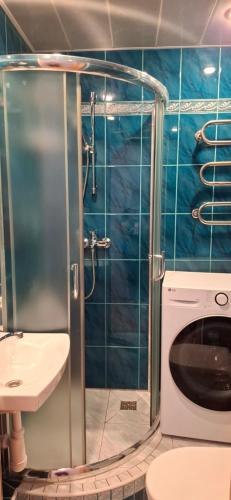 Koupelna v ubytování H.Manto butas