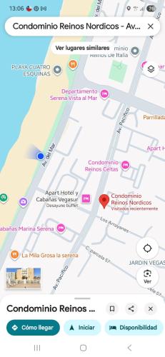 a map of the attractions of versailles at Noruega in La Serena