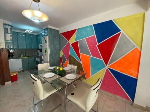 Kuchyň nebo kuchyňský kout v ubytování Familia y Grupos Luces Navidad VIGO