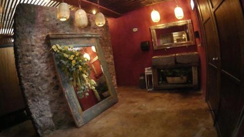 Hacienda Camino de Piedra San Miguel de Allendeにあるキッチンまたは簡易キッチン