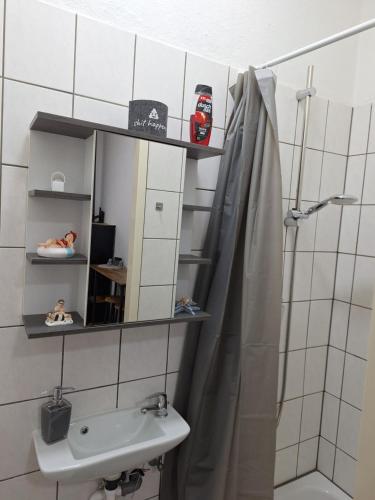 Ένα μπάνιο στο Apartment Kaffeeklatsch