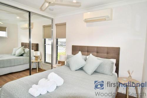 Postel nebo postele na pokoji v ubytování 3/11 Oak Street