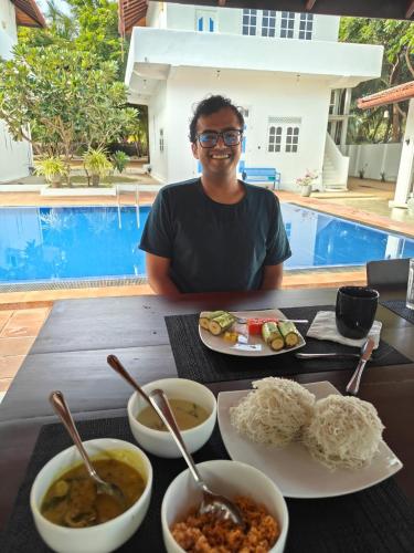 Jídlo v vily nebo okolí