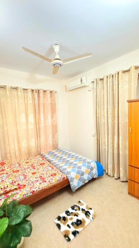 Ένα ή περισσότερα κρεβάτια σε δωμάτιο στο Azul-Fully Furnished Modern Apartment