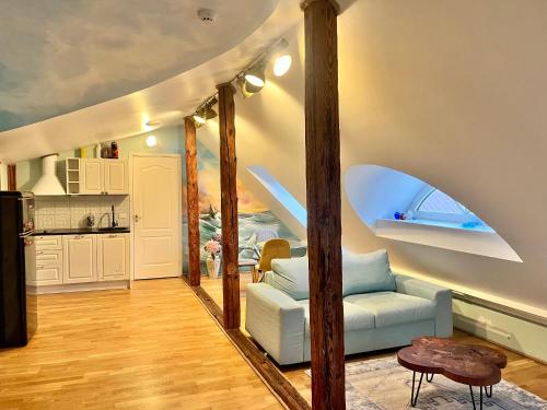 Kuchyň nebo kuchyňský kout v ubytování Rüütli Residents