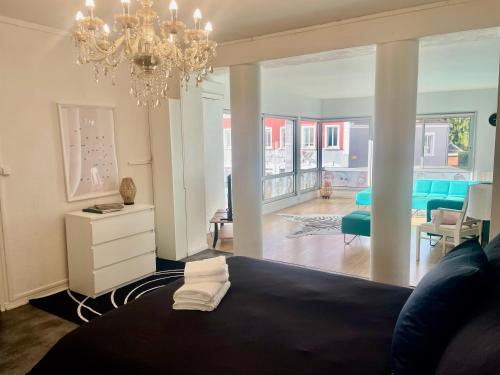 Χώρος καθιστικού στο Appartement cosy