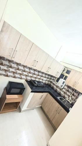 a view from the floor of a building with at KRISHNA 1 BHK Palace Omaxe in Vrindāvan