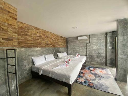 Postel nebo postele na pokoji v ubytování Family view A3