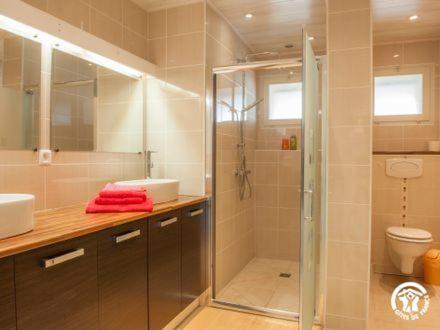 Koupelna v ubytování Le gîte de Gemma