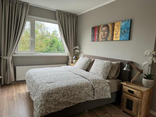 Postel nebo postele na pokoji v ubytování Happy Home