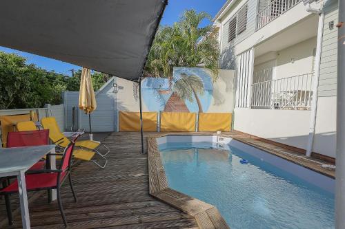 majoma villa piscine vue mer à Ste Anne