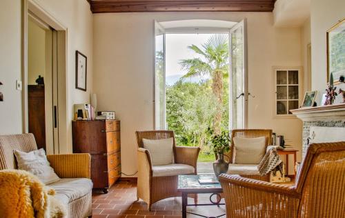 Coin salon dans l'établissement Villa dei Muralti