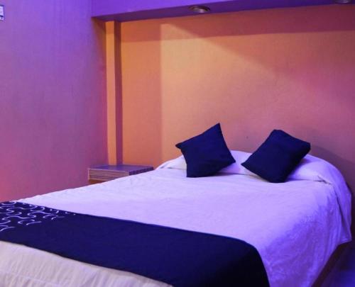 Postel nebo postele na pokoji v ubytování OYO Hotel Oasis