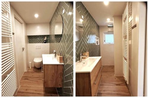 Phòng tắm tại Escape to the beach and sea