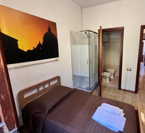 Koupelna v ubytování Domus Getsemani