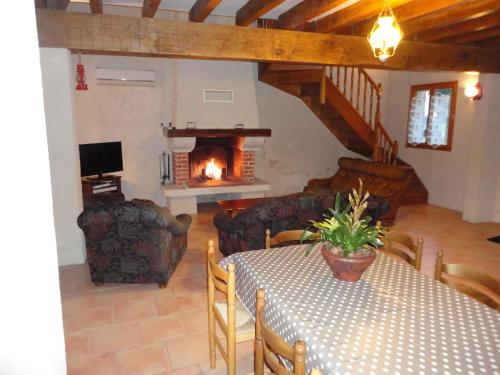Zona de estar de Gite De l'Augereau