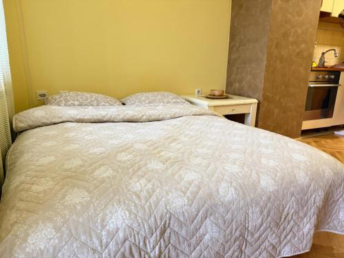 Ένα ή περισσότερα κρεβάτια σε δωμάτιο στο Zen Studio Apartman Banja Luka