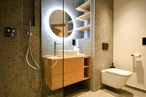 Ένα μπάνιο στο Chalet Chinaille A2 – L’Écrin du Grand-Bornand