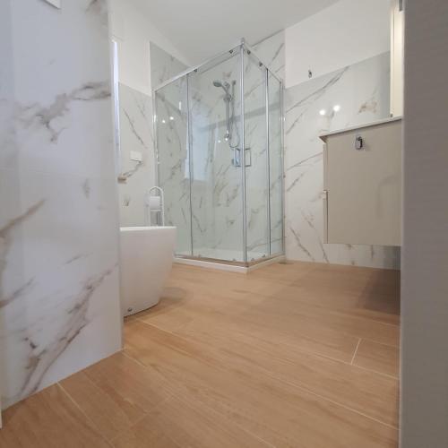 Koupelna v ubytování Villa MelVin