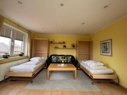 Voodi või voodid majutusasutuse Haus Njord toas