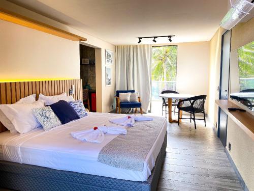 Postel nebo postele na pokoji v ubytování Casa Akumal, Pé na areia, 6 suítes vista mar