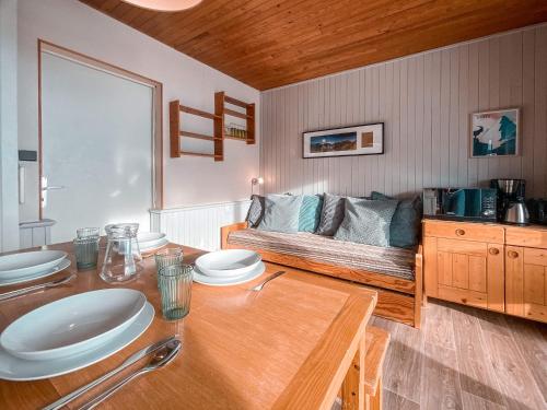 Studio fonctionnel 30m², 5 pers, vue pistes, balcon, Tignes