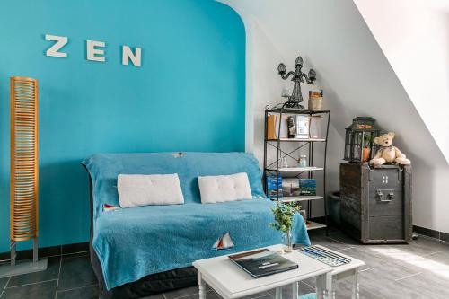 Et opholdsområde på Au clos du pont, appartement zen