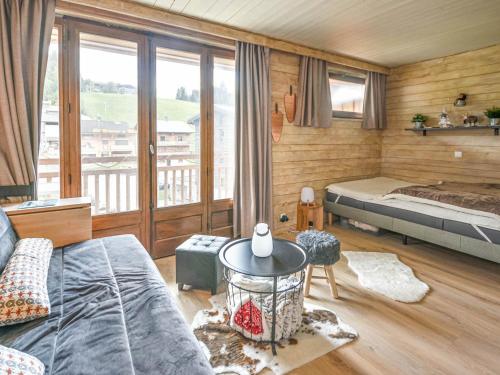 Charmant studio 24m² au cœur des Gets, proche commerces et pistes, balcon exposé Sud