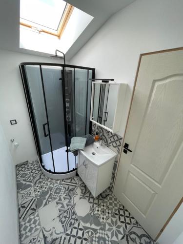 Koupelna v ubytování Fenyvesi Kuckó