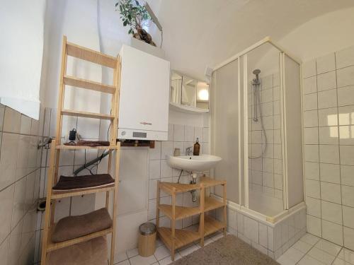 Koupelna v ubytování Charmante Altbauwohnung