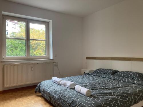 Postel nebo postele na pokoji v ubytování Apartment 2 bed rooms 4 persons in Munich Laim