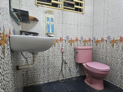 Koupelna v ubytování Homestay Iliana