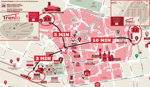 a map of the city of munich at Strategico tra i MERCATiNi di Natale! zona centro storico - stazione in Trento