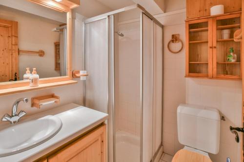 Koupelna v ubytování Chalet Mitoyen Dupree