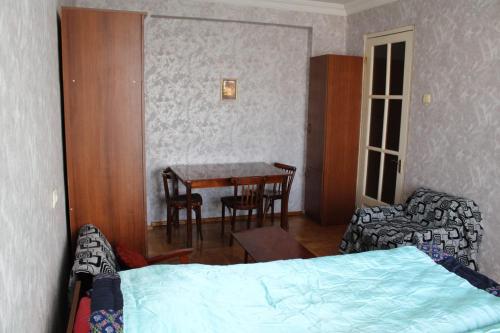 Ένα ή περισσότερα κρεβάτια σε δωμάτιο στο Verkhvebi