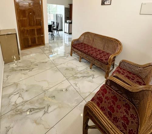 Posezení v ubytování Radhakrishna Residency