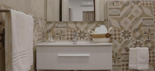 Koupelna v ubytování Agriturismo Green Planet