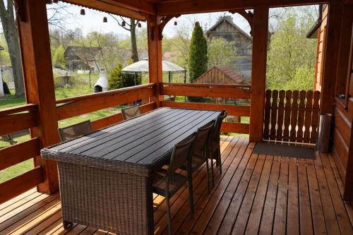 Balkón nebo terasa v ubytování Dom Wilków