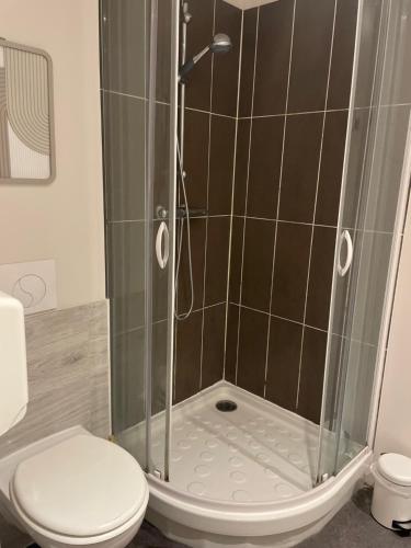 Koupelna v ubytování Le logis Katia