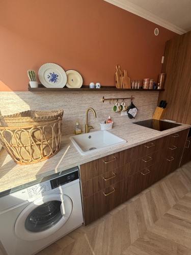 Kuchyň nebo kuchyňský kout v ubytování Appartement lumineux avec parking, centre Clermont-Ferrand